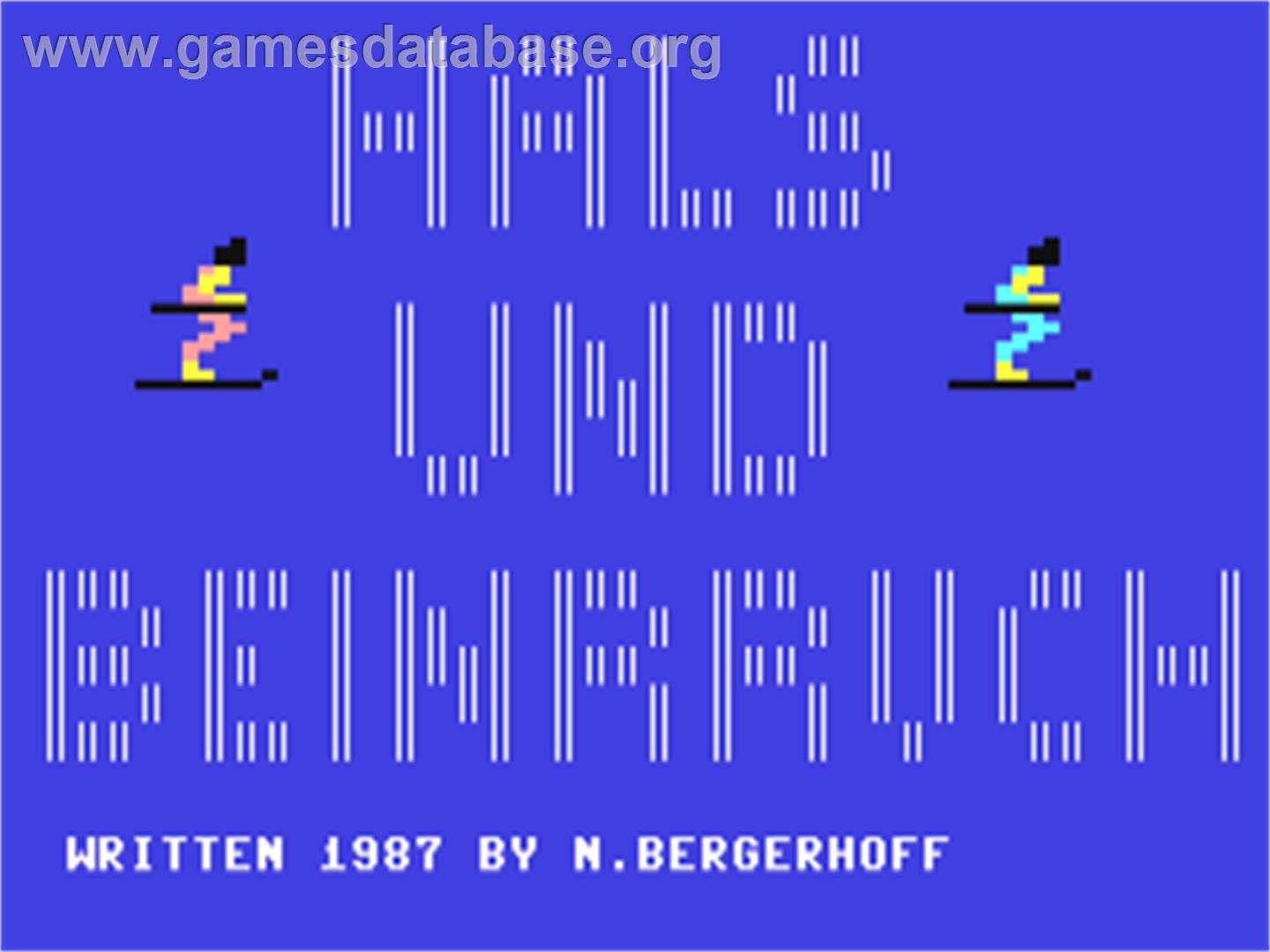 Hals Und Beinbruch - Commodore 64 - Artwork - Title Screen