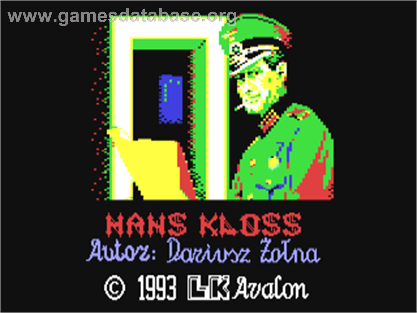Hans Kloss - Commodore 64 - Artwork - Title Screen