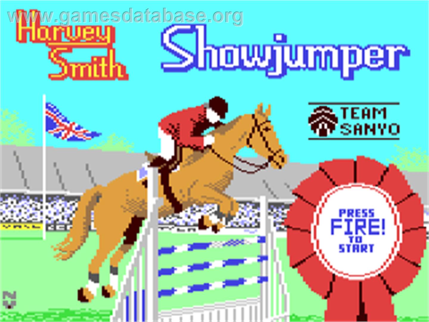 Harvey Smith Showjumper - Commodore 64 - Artwork - Title Screen
