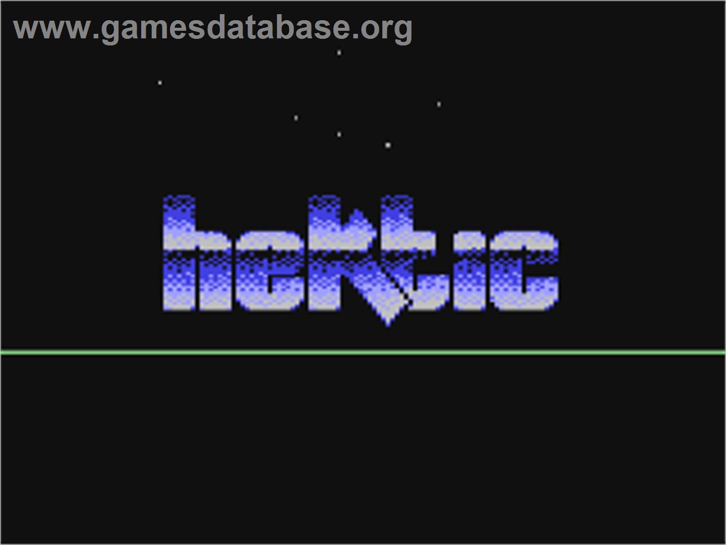Hektic - Commodore 64 - Artwork - Title Screen