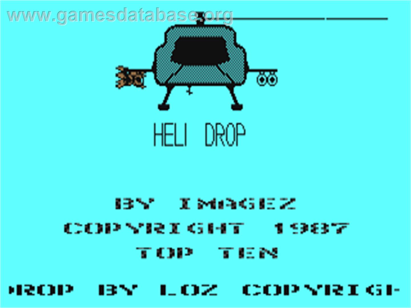 Heli Drop - Commodore 64 - Artwork - Title Screen