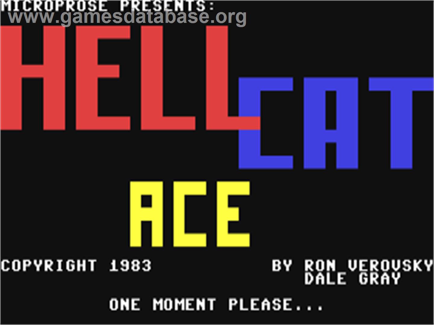 Hell Cat Ace - Commodore 64 - Artwork - Title Screen