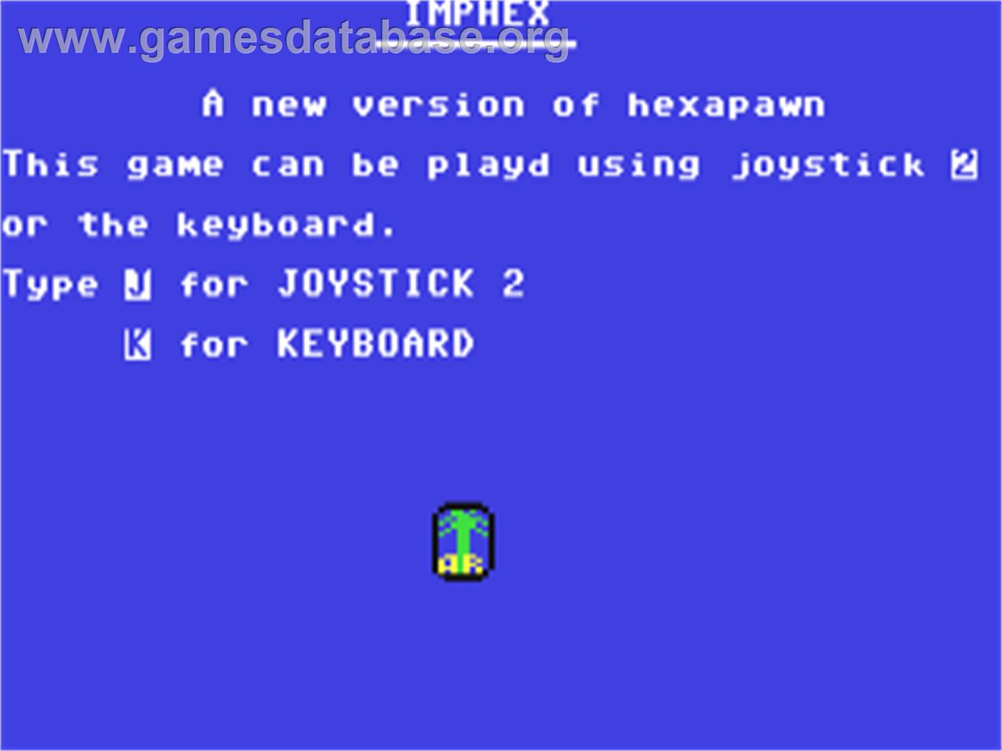 Hexapawn (AR Software) - Commodore 64 - Artwork - Title Screen