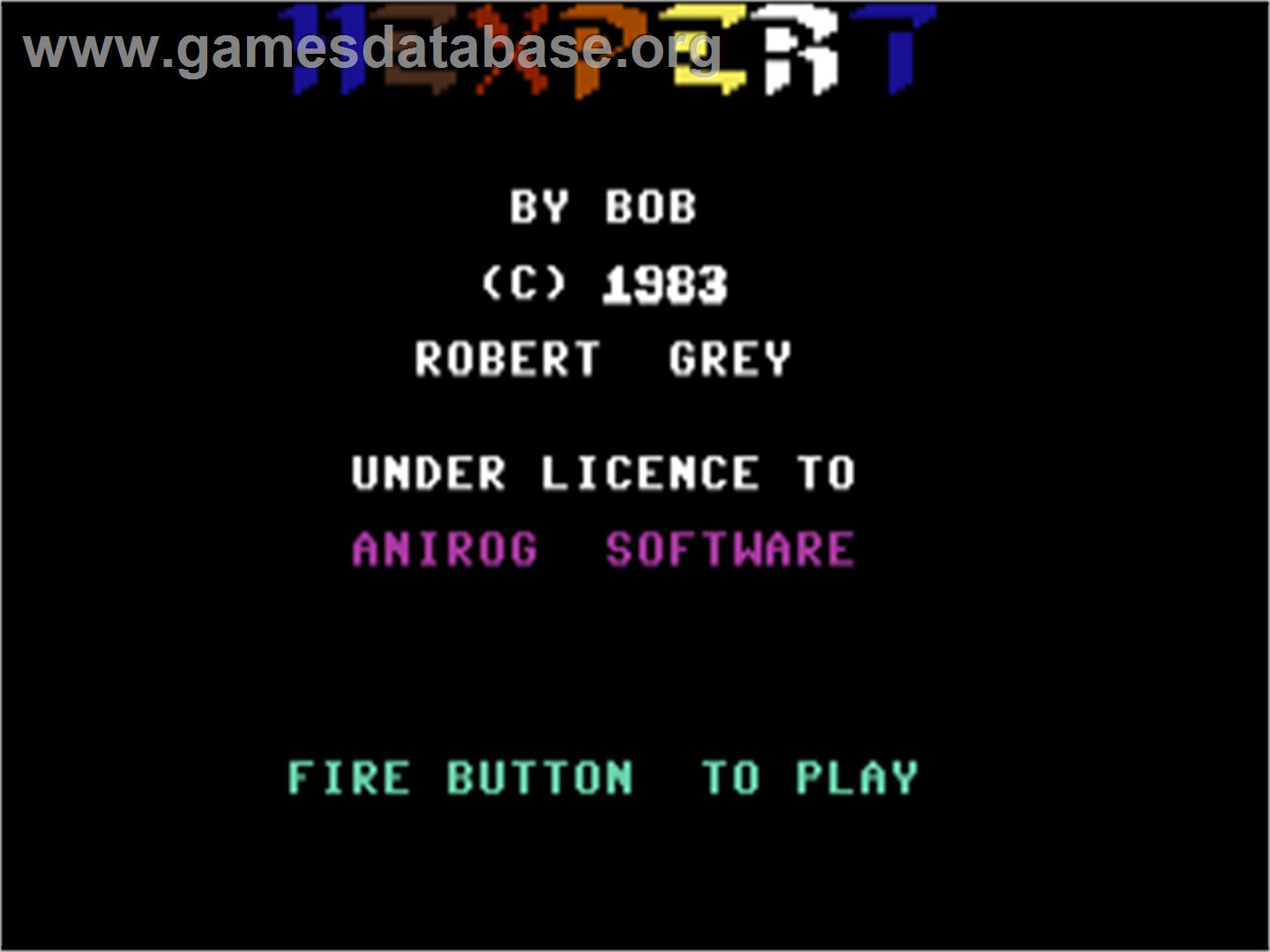 Hexpert - Commodore 64 - Artwork - Title Screen