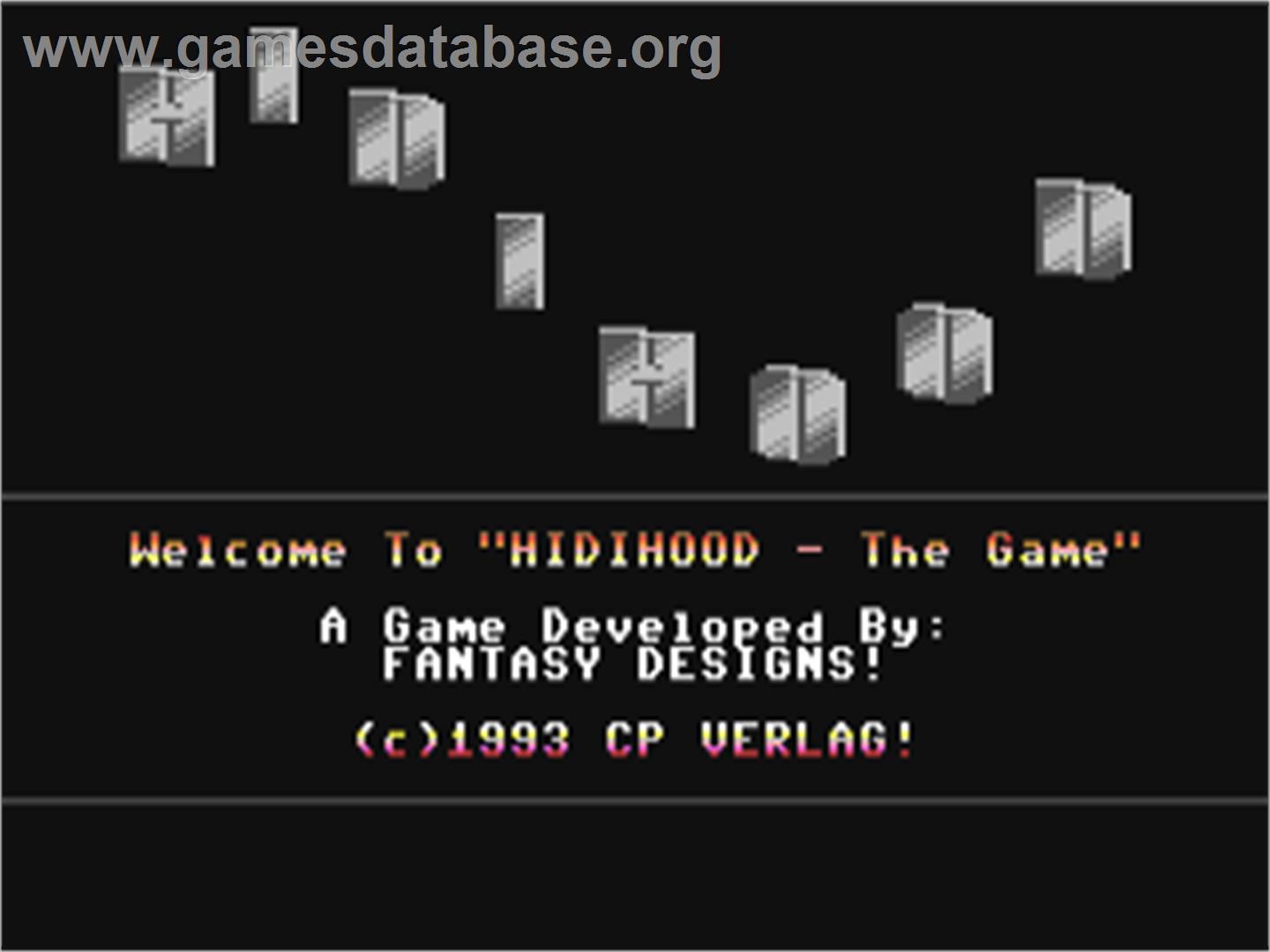 Hidihood - Commodore 64 - Artwork - Title Screen