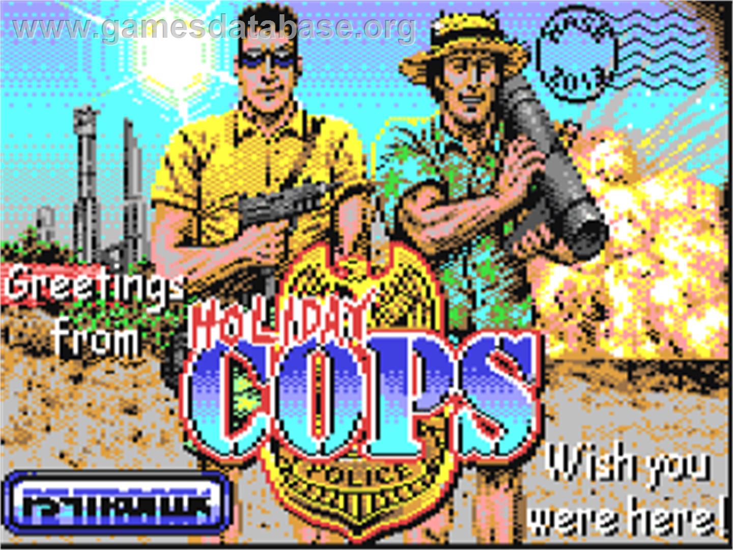 Holiday Cops - Commodore 64 - Artwork - Title Screen