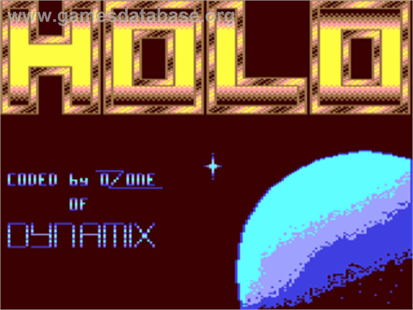 Holo - Commodore 64 - Artwork - Title Screen