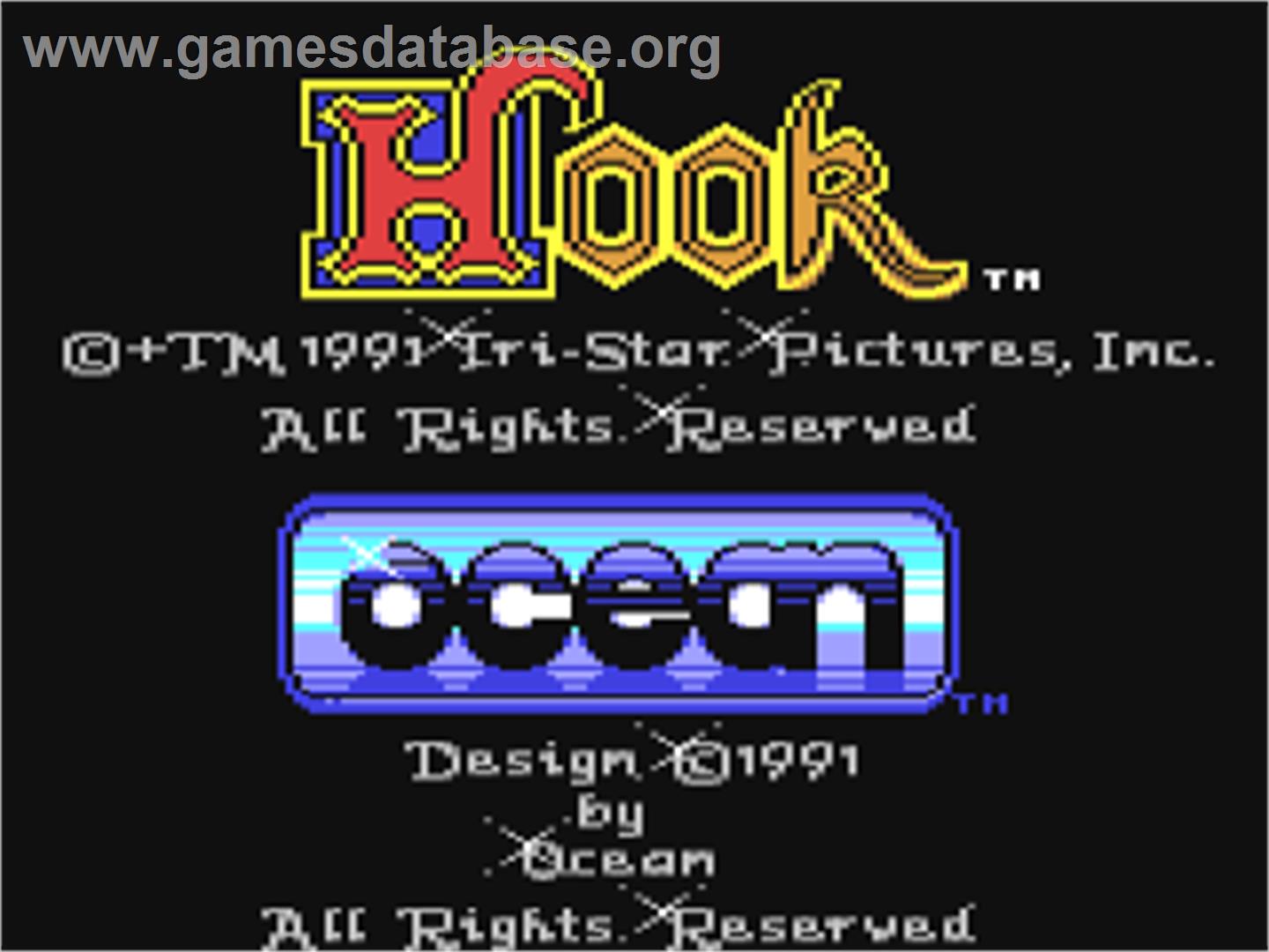 Hook - Commodore 64 - Artwork - Title Screen
