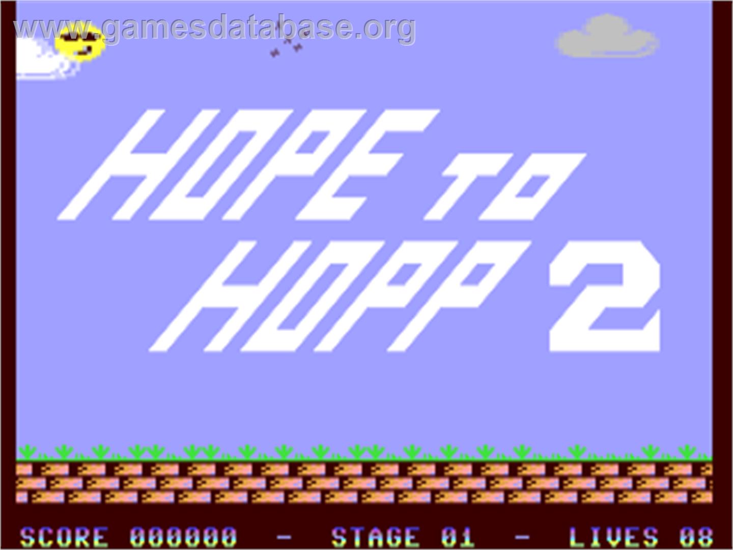 Hope To Hopp 2 - Commodore 64 - Artwork - Title Screen