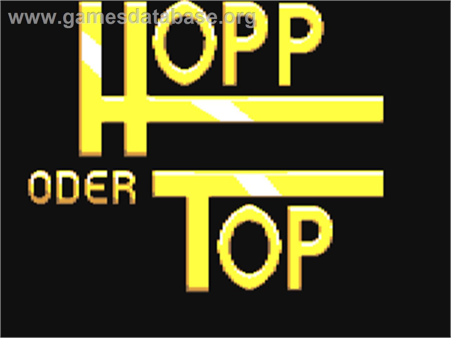 Hopp Oder Top - Commodore 64 - Artwork - Title Screen