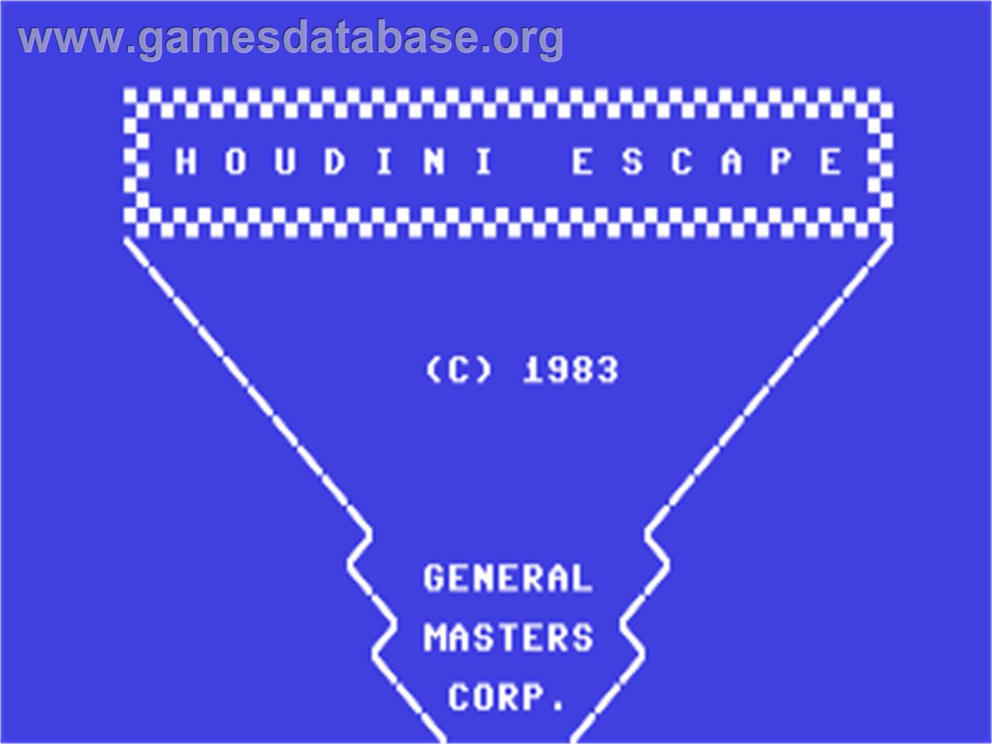 Houdini Escape - Commodore 64 - Artwork - Title Screen