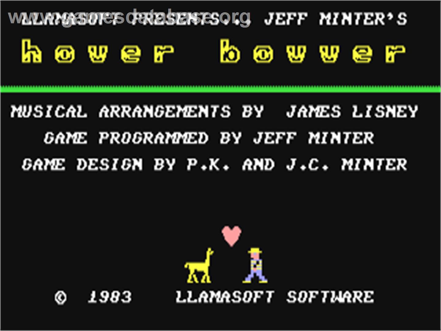 Hover Bovver - Commodore 64 - Artwork - Title Screen
