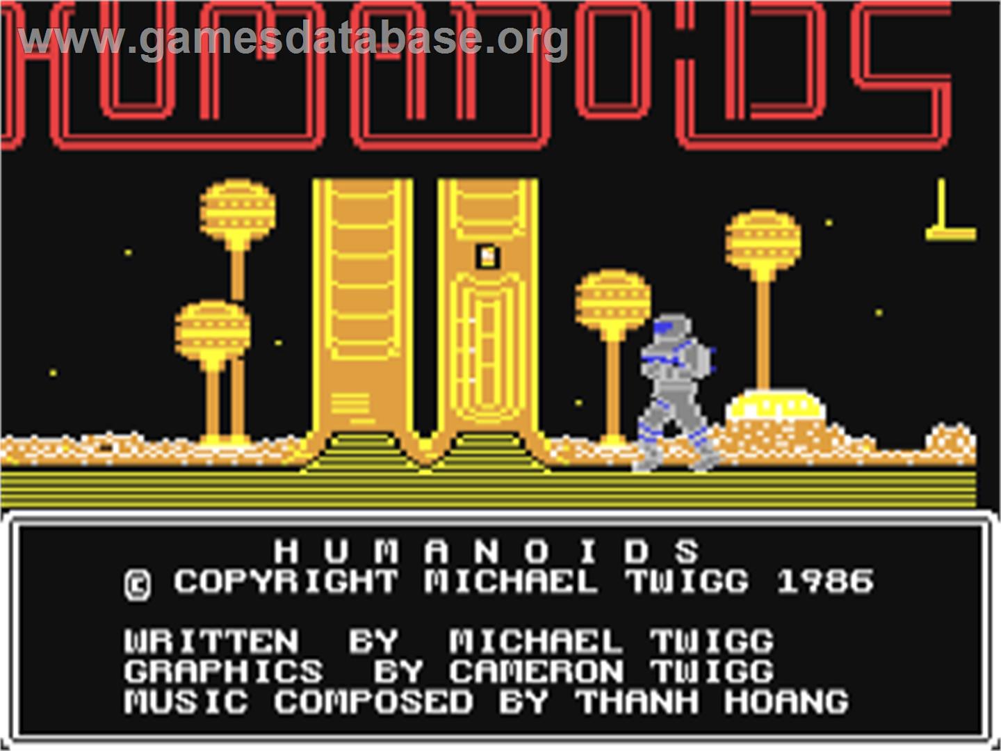 Humanoids - Commodore 64 - Artwork - Title Screen