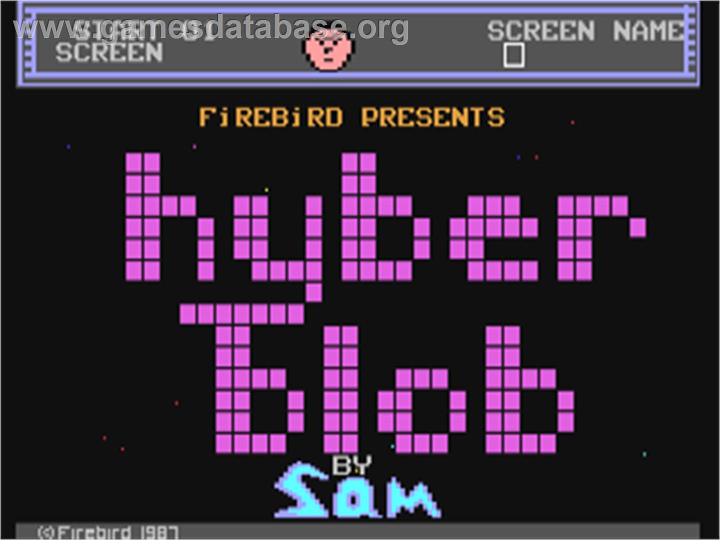 Hyber Blob - Commodore 64 - Artwork - Title Screen