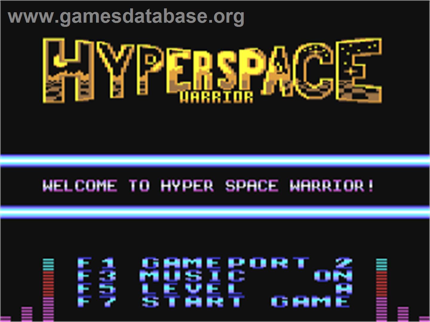 Hyper Space Warrior - Commodore 64 - Artwork - Title Screen