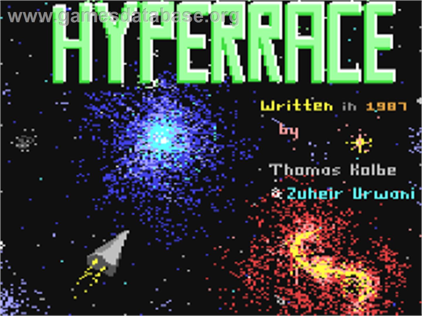 Hyperrace - Commodore 64 - Artwork - Title Screen