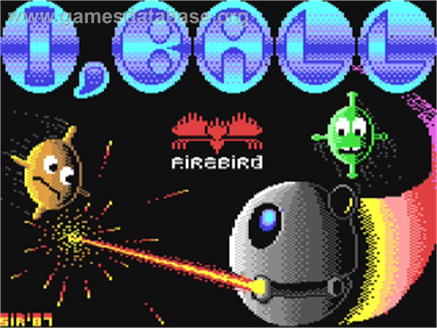 I, Ball - Commodore 64 - Artwork - Title Screen