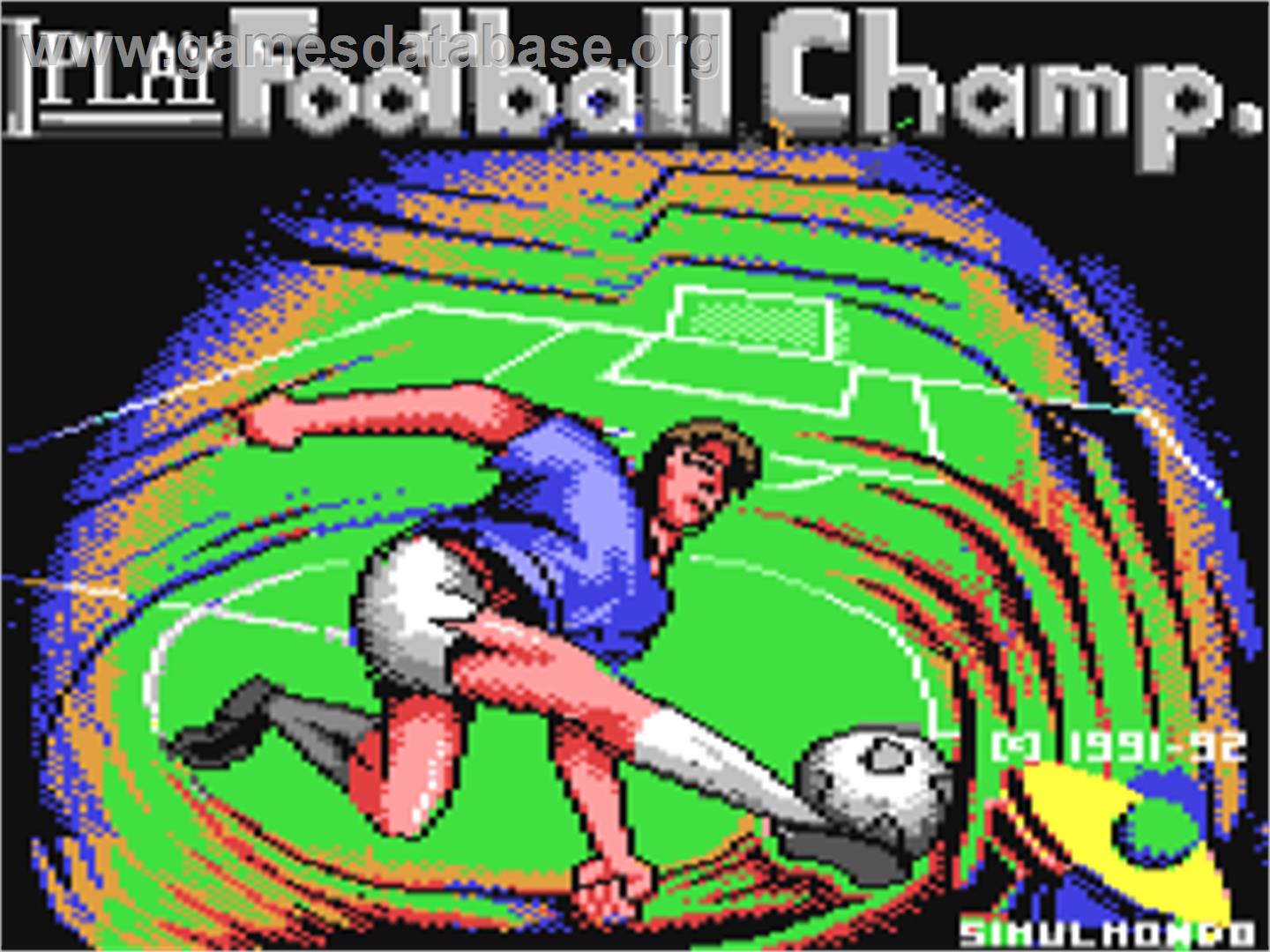 I Play: Football Champ. - Commodore 64 - Artwork - Title Screen