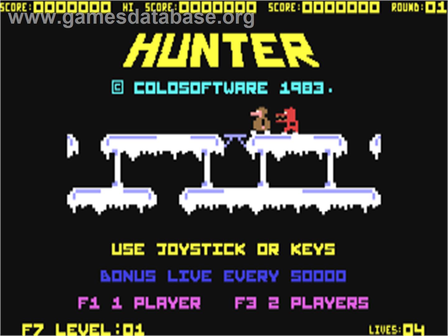 Ice Hunter - Commodore 64 - Artwork - Title Screen