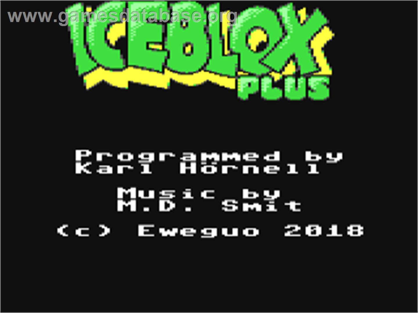 Iceblox Plus - Commodore 64 - Artwork - Title Screen
