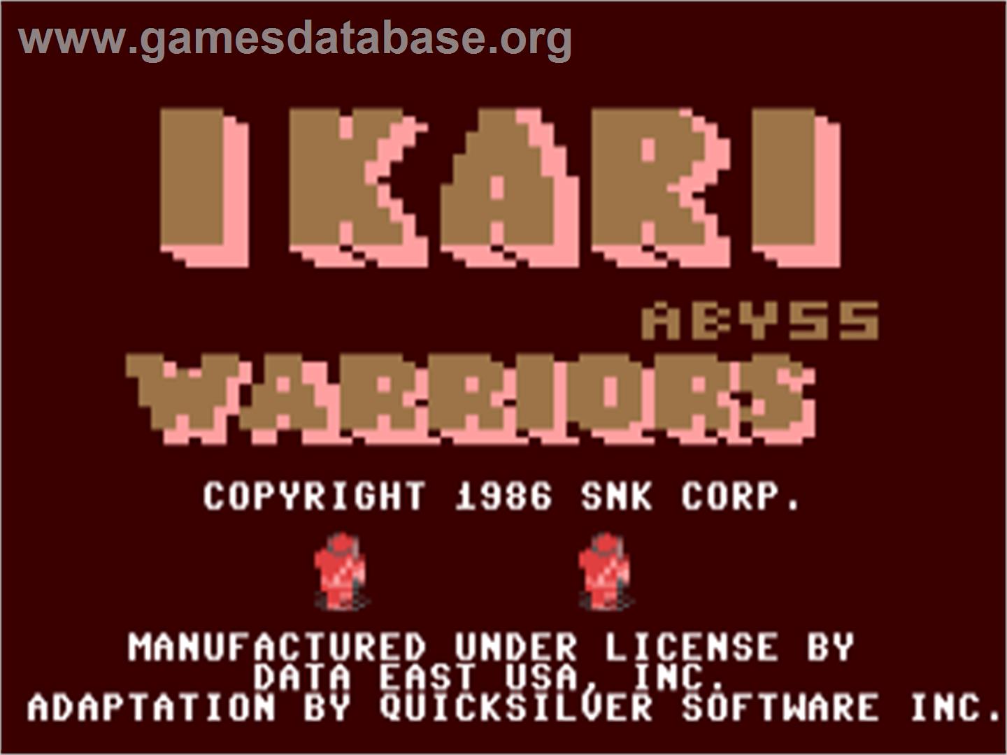 Ikari Warriors - Commodore 64 - Artwork - Title Screen