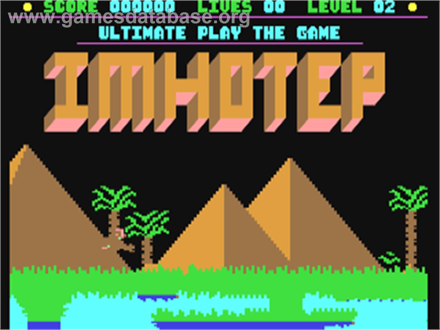 Imhotep - Commodore 64 - Artwork - Title Screen