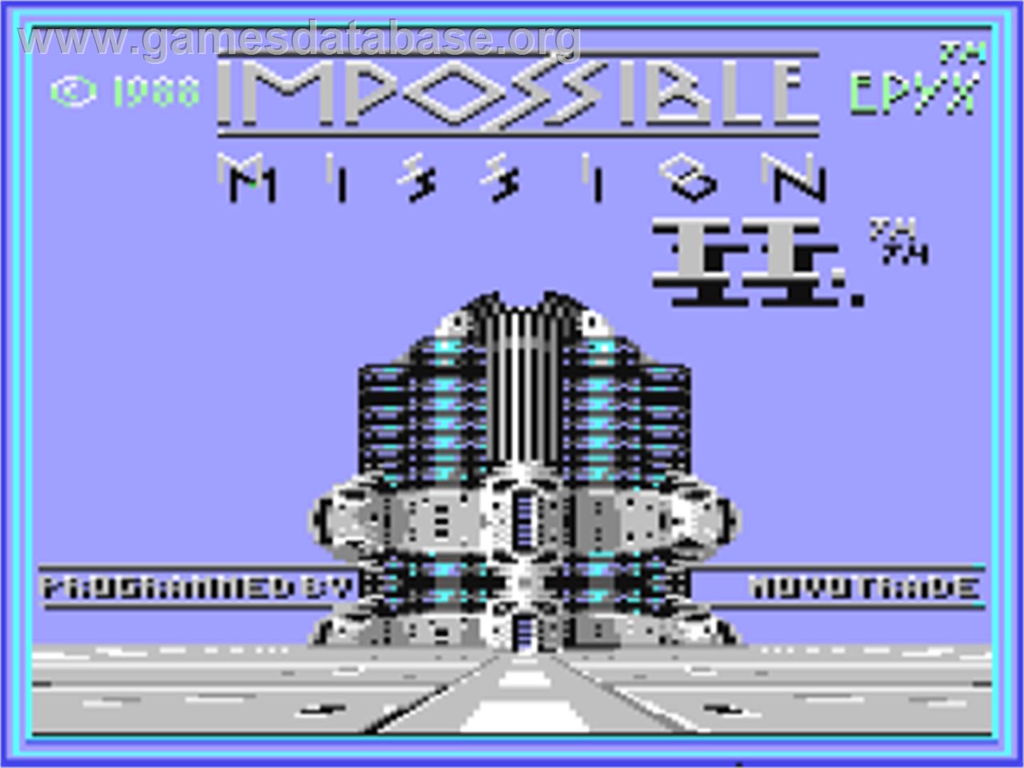 Impossible Mission II - Commodore 64 - Artwork - Title Screen
