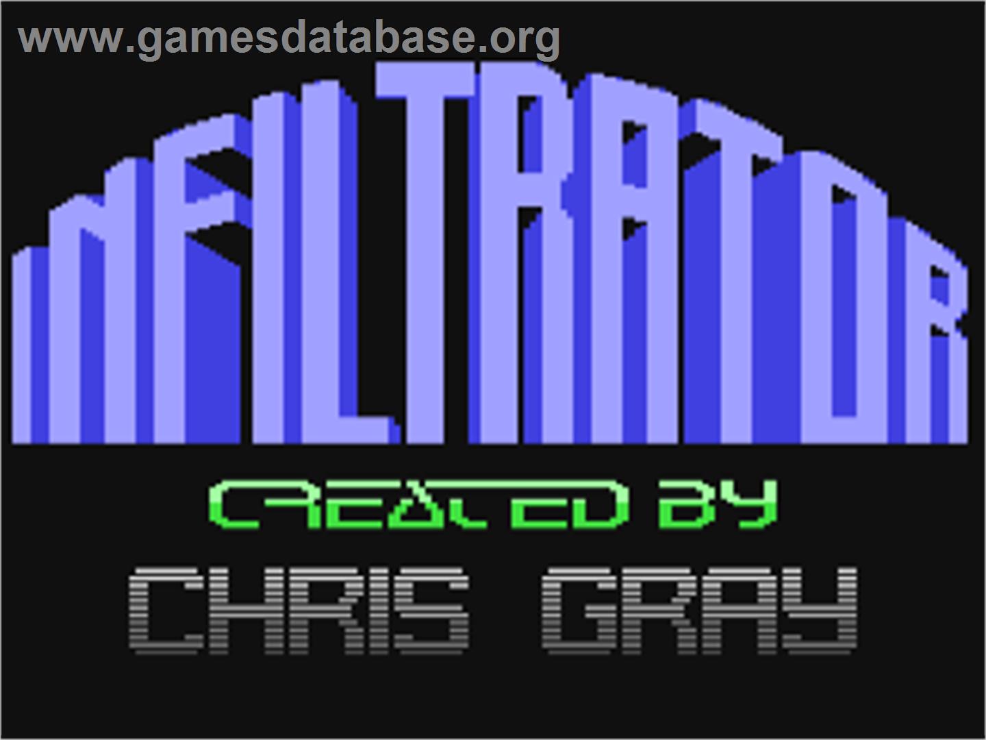 Infiltrator - Commodore 64 - Artwork - Title Screen