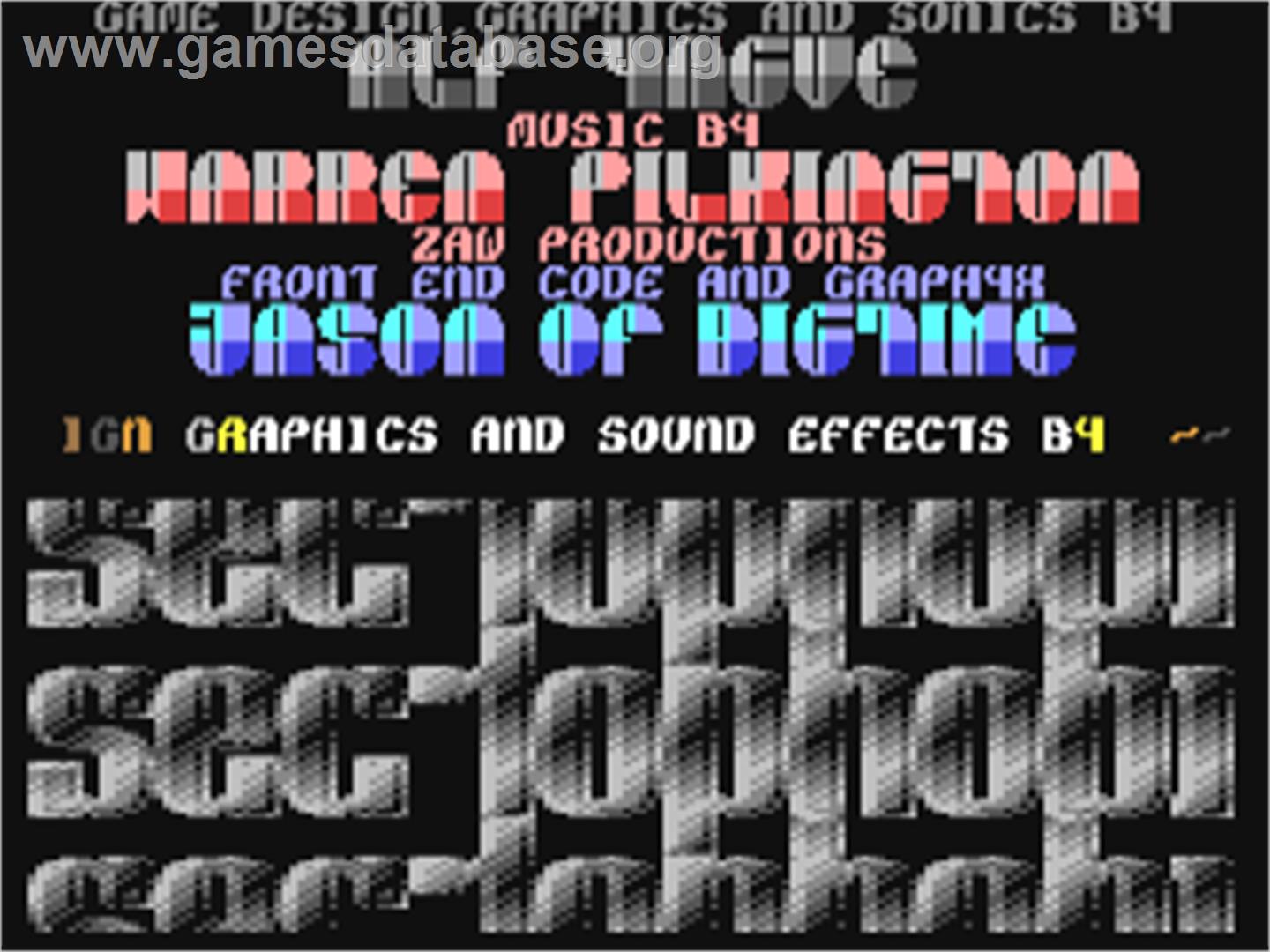 Insectophobia - Commodore 64 - Artwork - Title Screen