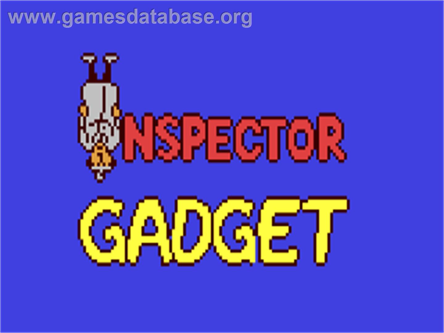 Inspector Gadget and the Circus of Fear - Commodore 64 - Artwork - Title Screen