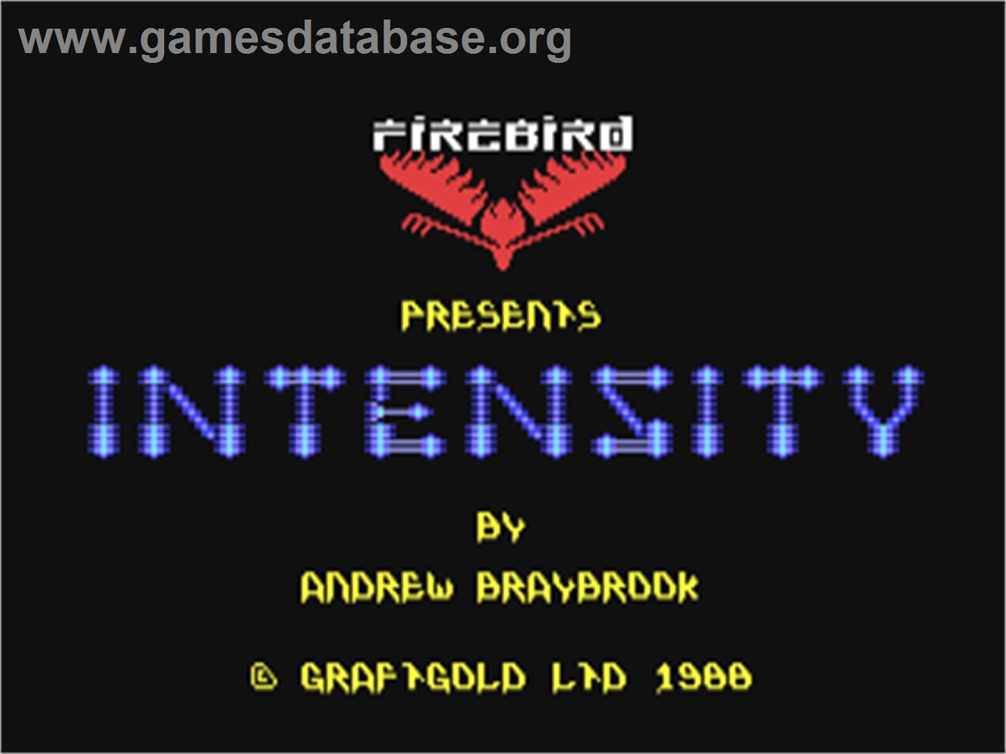 Intensity - Commodore 64 - Artwork - Title Screen