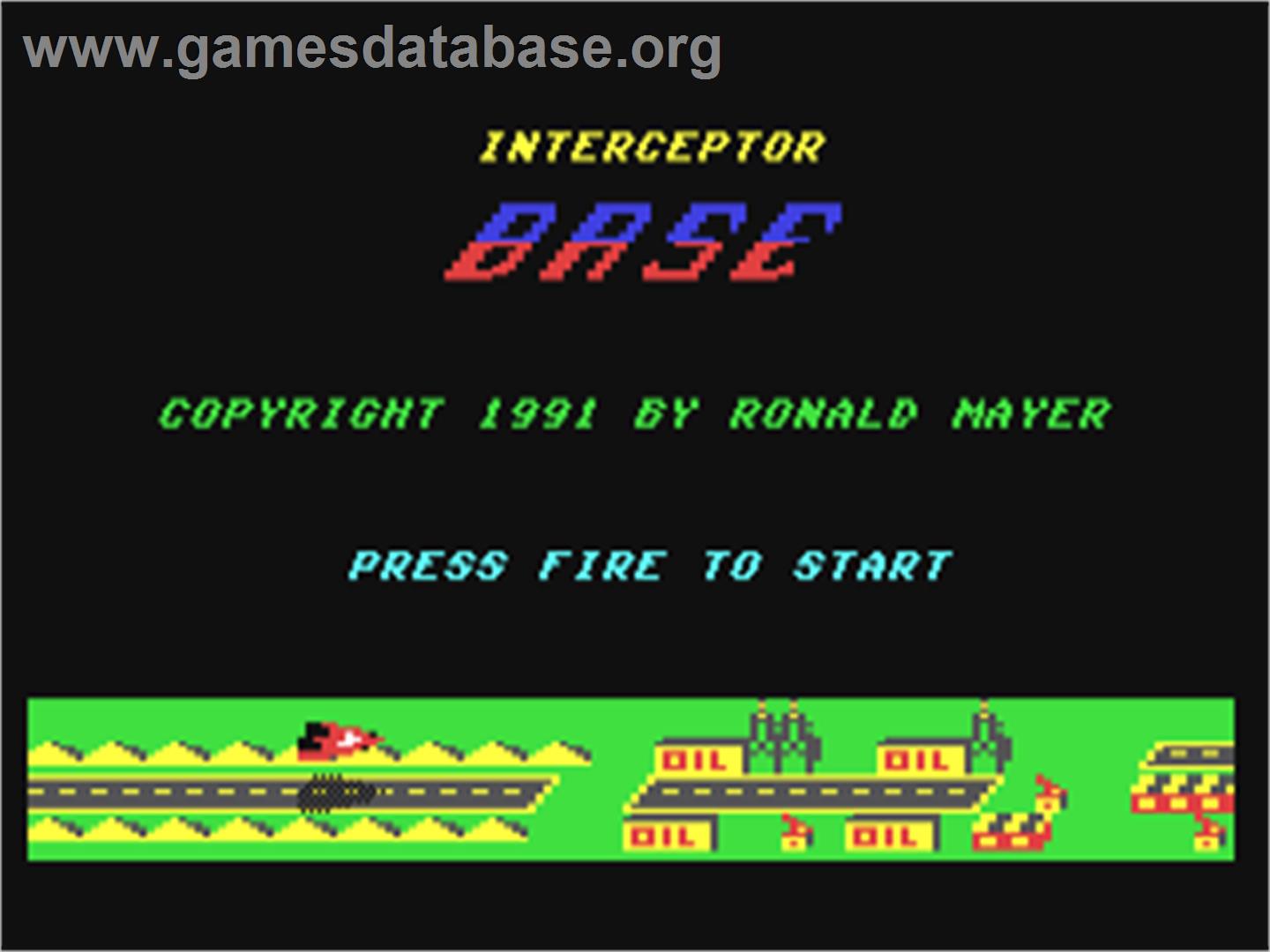 Interceptor Base - Commodore 64 - Artwork - Title Screen