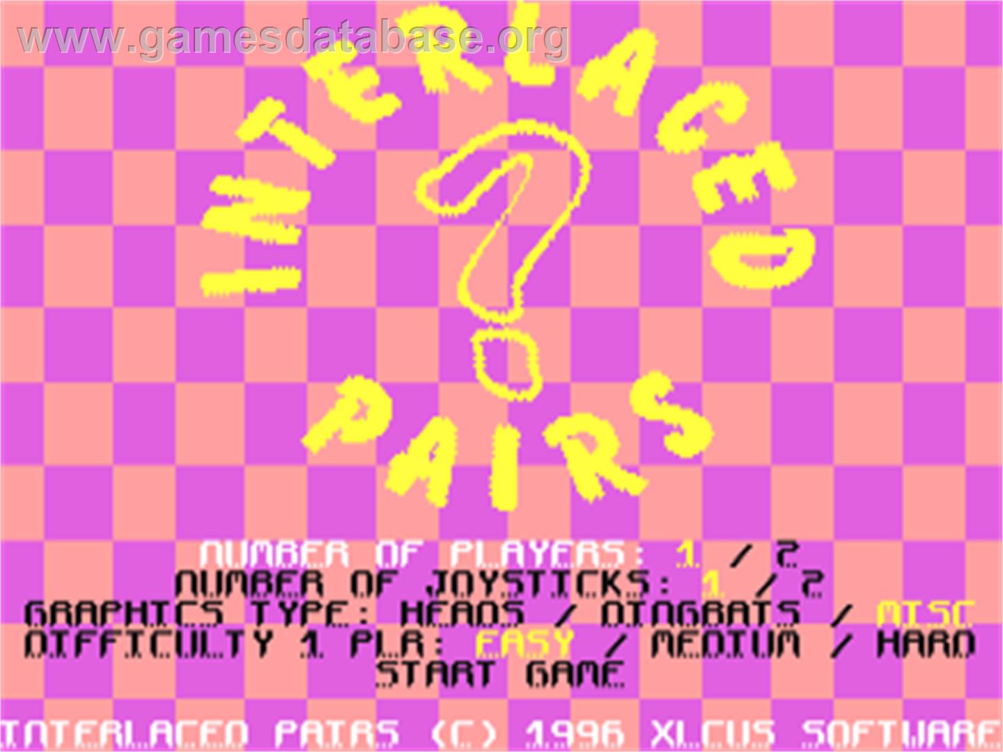 Interlaced Pairs - Commodore 64 - Artwork - Title Screen