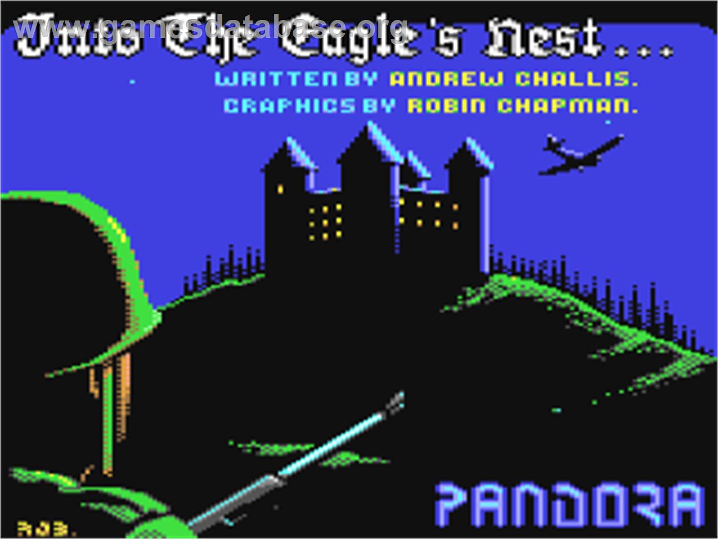 Into the Eagle's Nest - Commodore 64 - Artwork - Title Screen