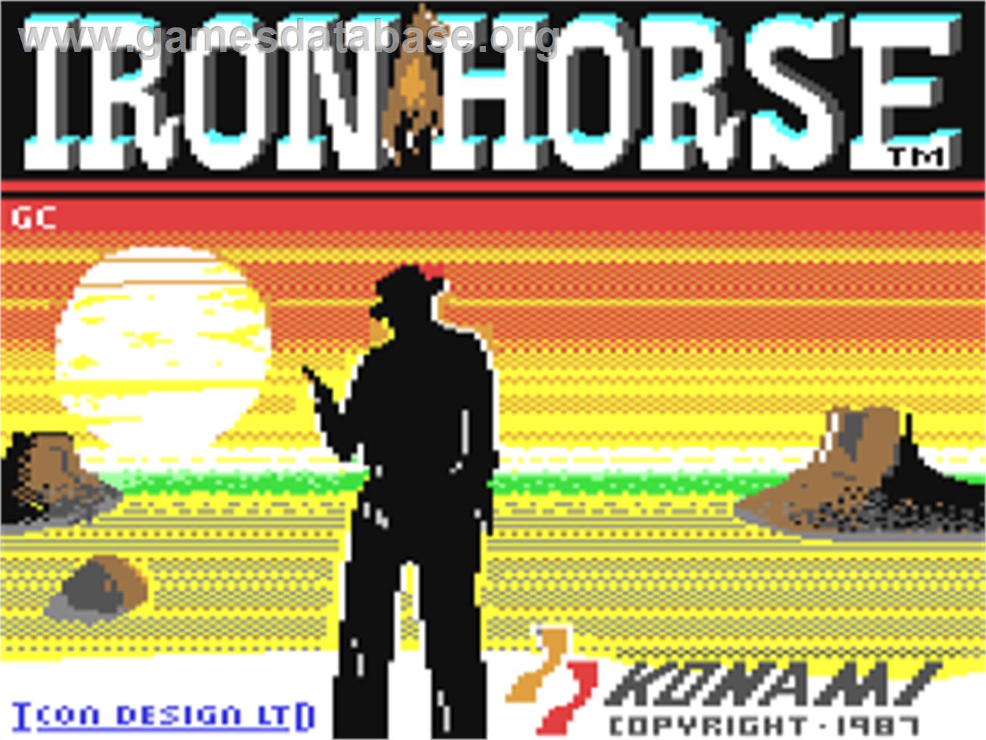 Iron Horse - Commodore 64 - Artwork - Title Screen