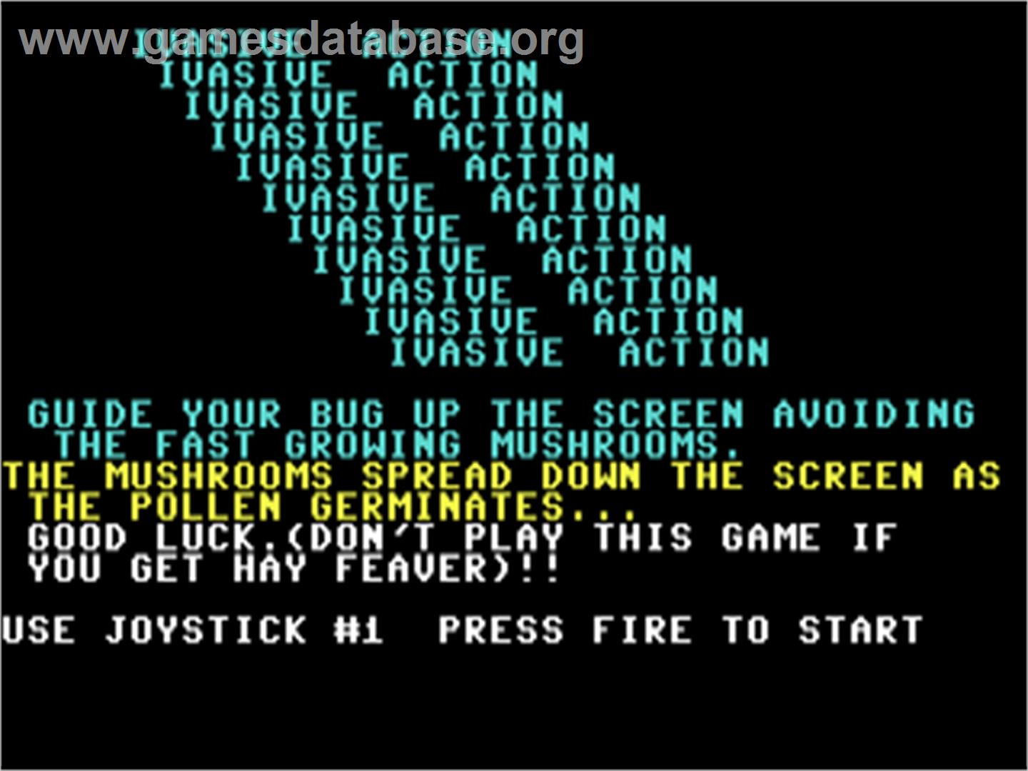 Ivasive Action - Commodore 64 - Artwork - Title Screen