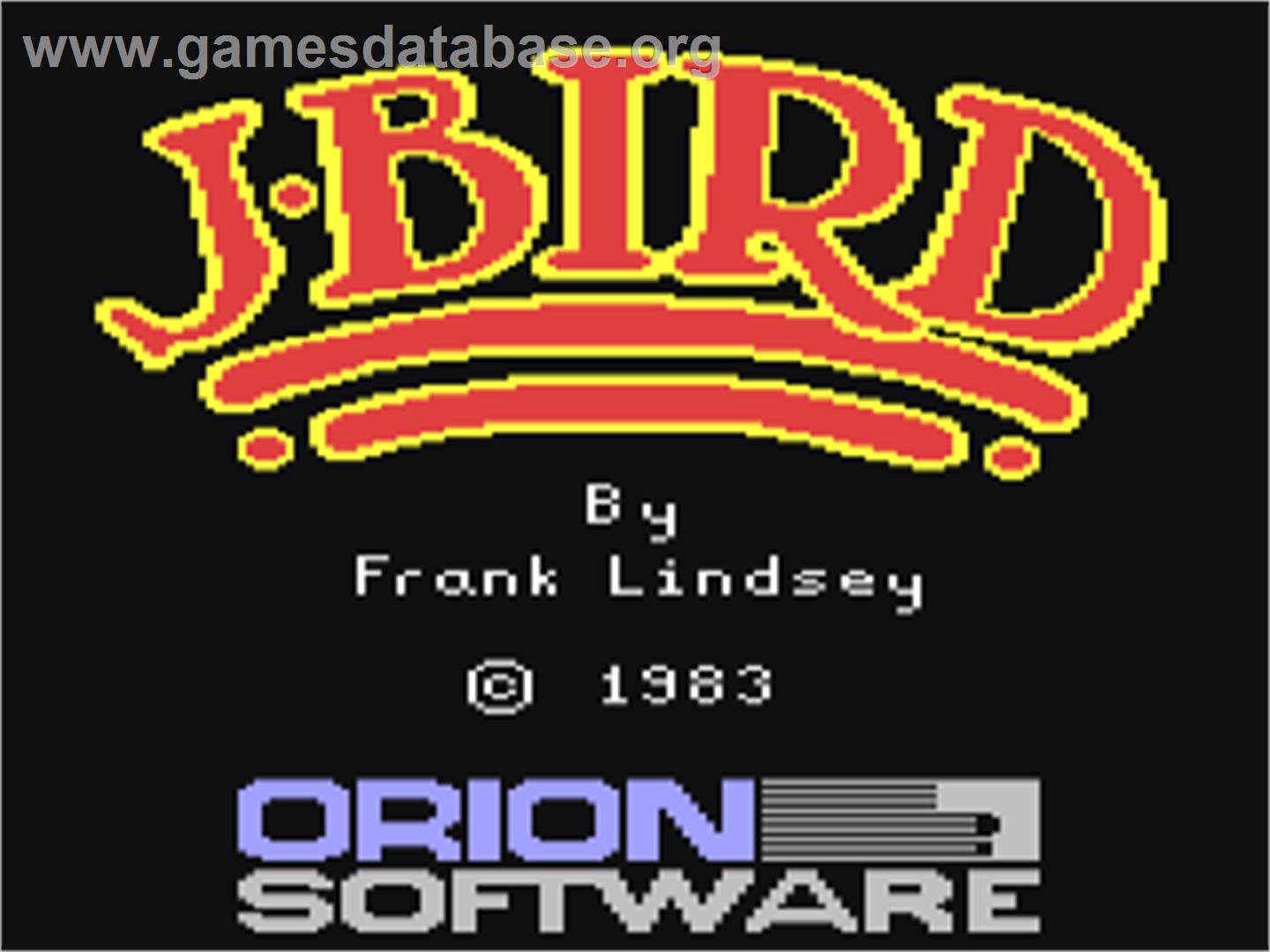 J-bird - Commodore 64 - Artwork - Title Screen