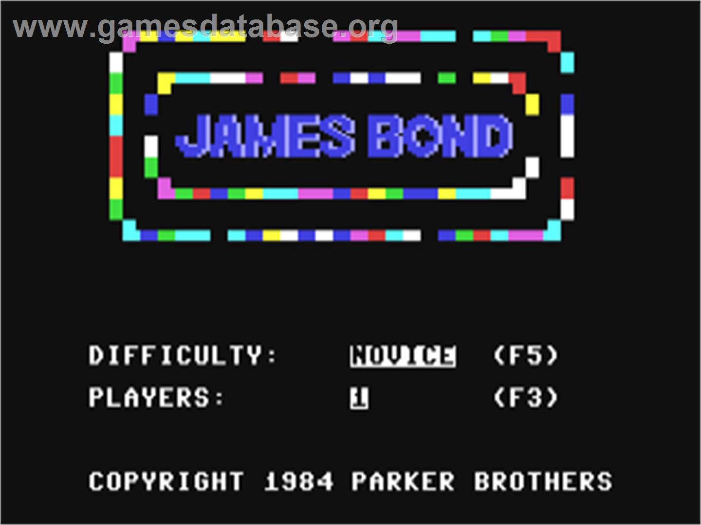 James Bond - Commodore 64 - Artwork - Title Screen