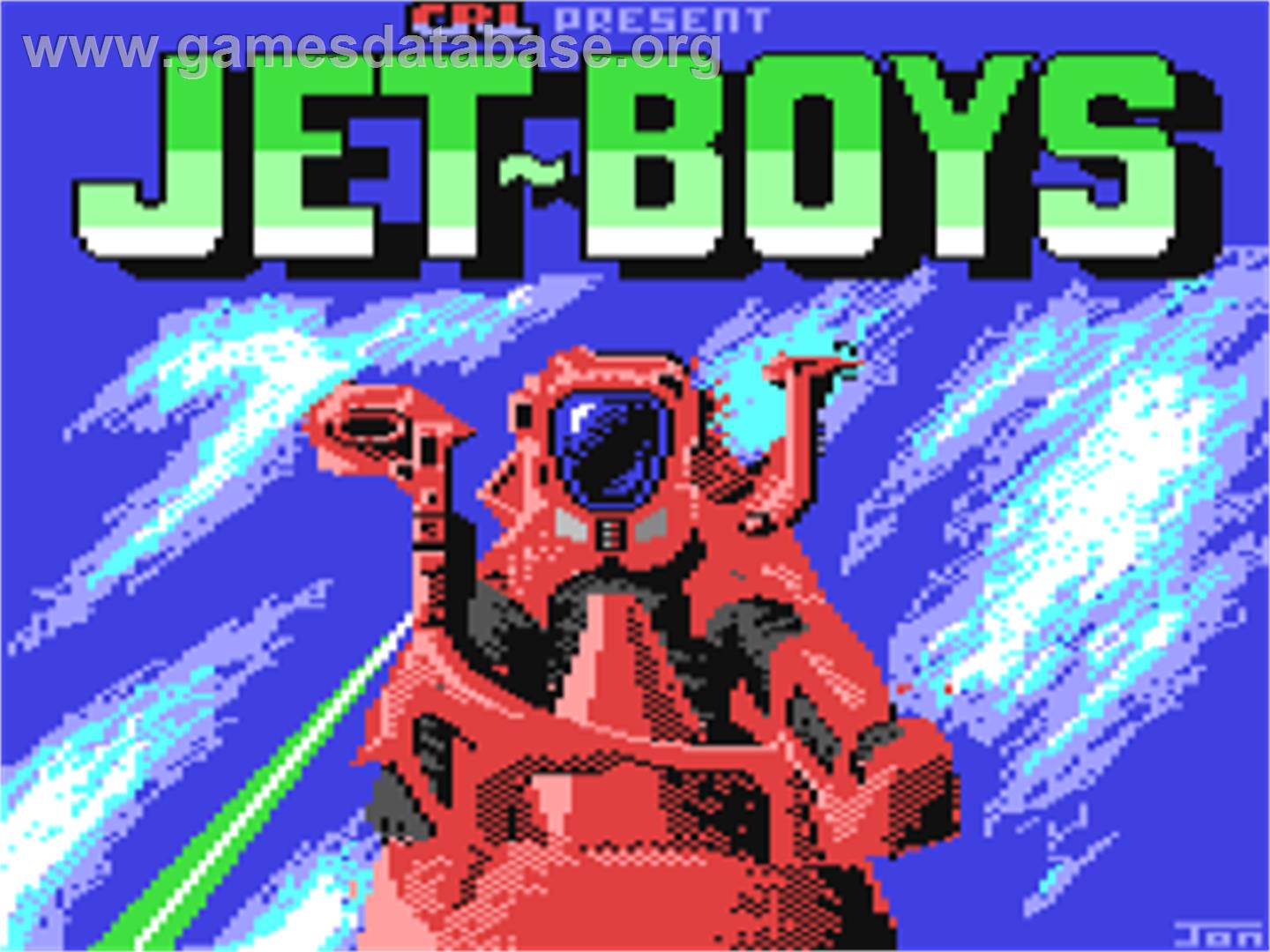 Jet-boys - Commodore 64 - Artwork - Title Screen