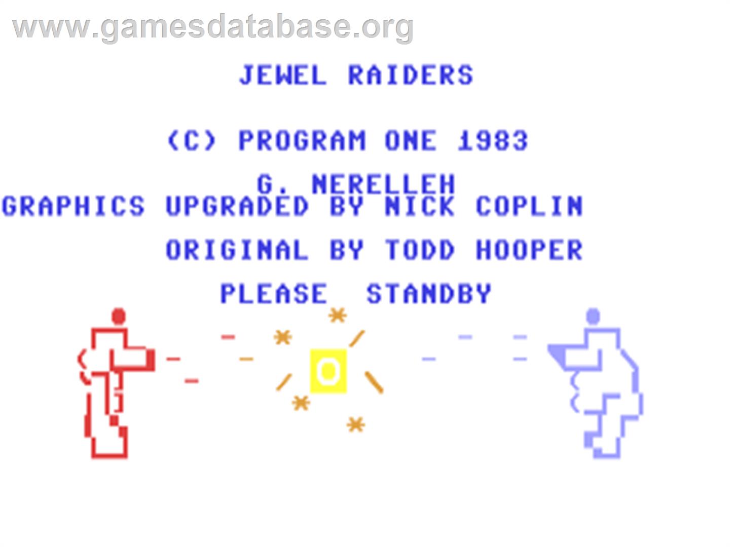 Jewel Raiders - Commodore 64 - Artwork - Title Screen