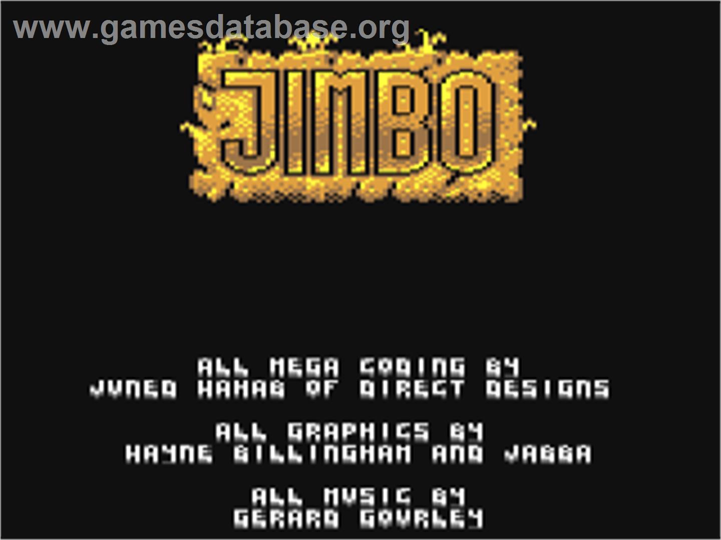Jimbo - Commodore 64 - Artwork - Title Screen