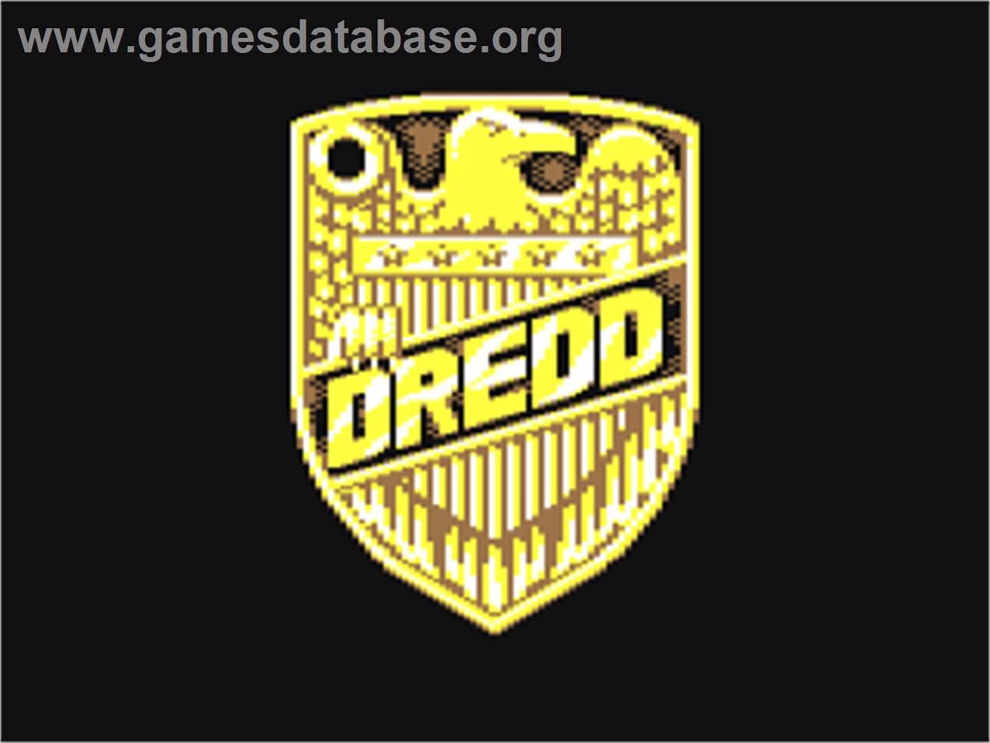 Judge Dredd (Virgin Mastertronic) - Commodore 64 - Artwork - Title Screen
