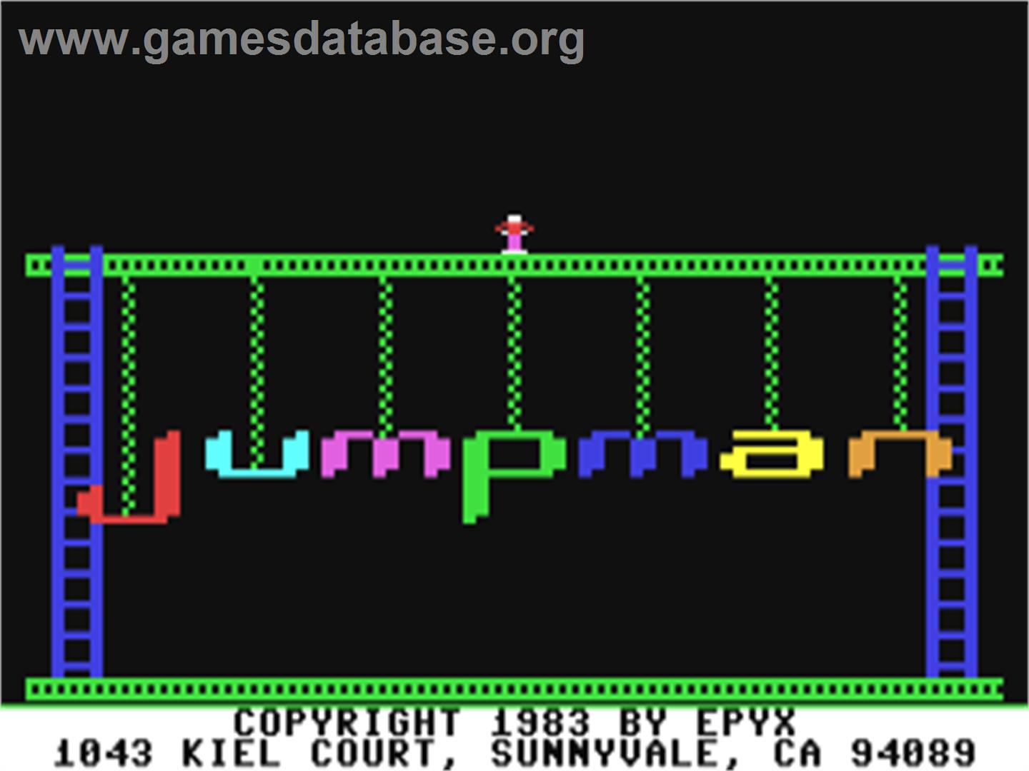 Jumpman - Commodore 64 - Artwork - Title Screen