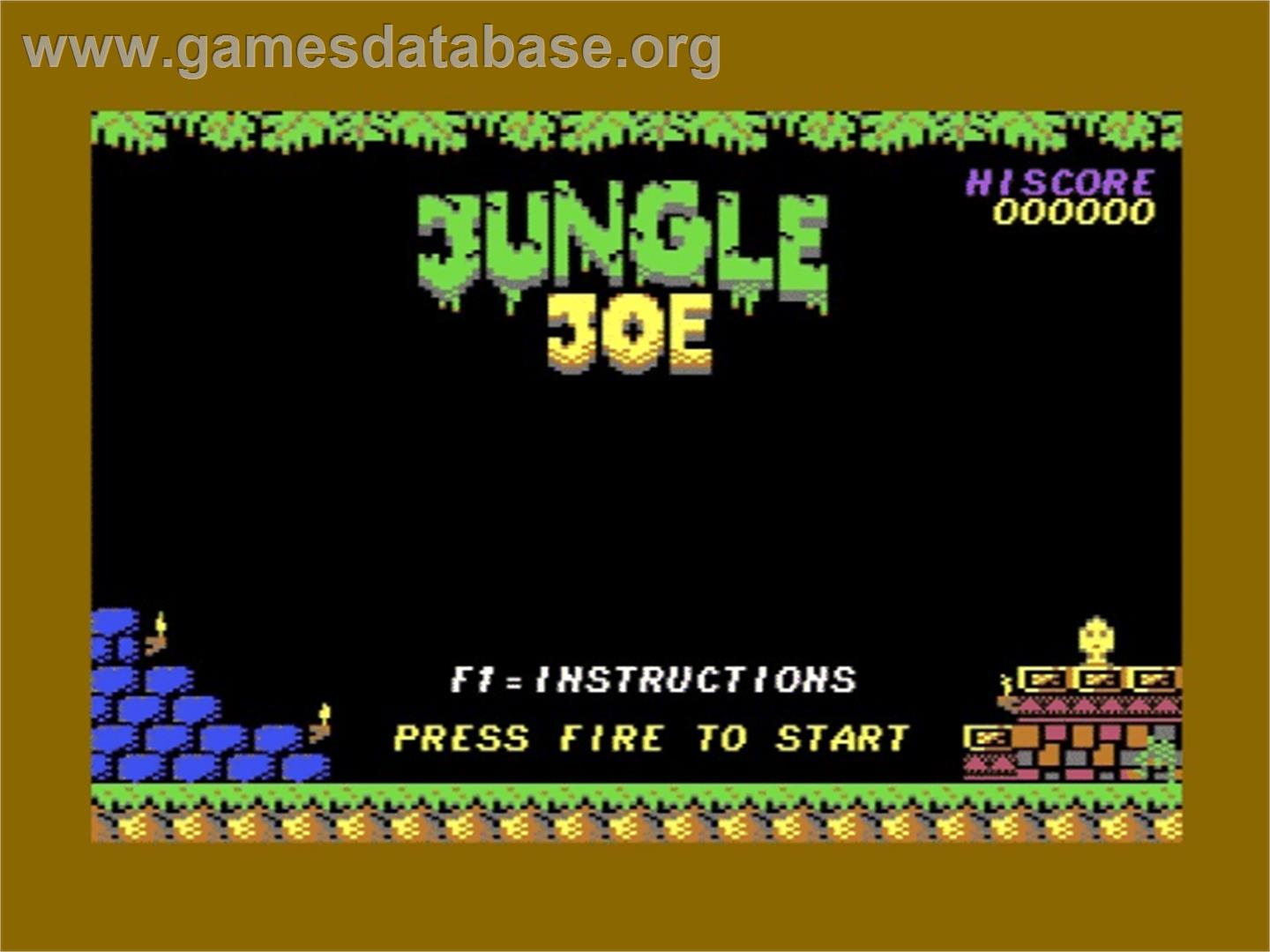 Jungle Joe - Commodore 64 - Artwork - Title Screen