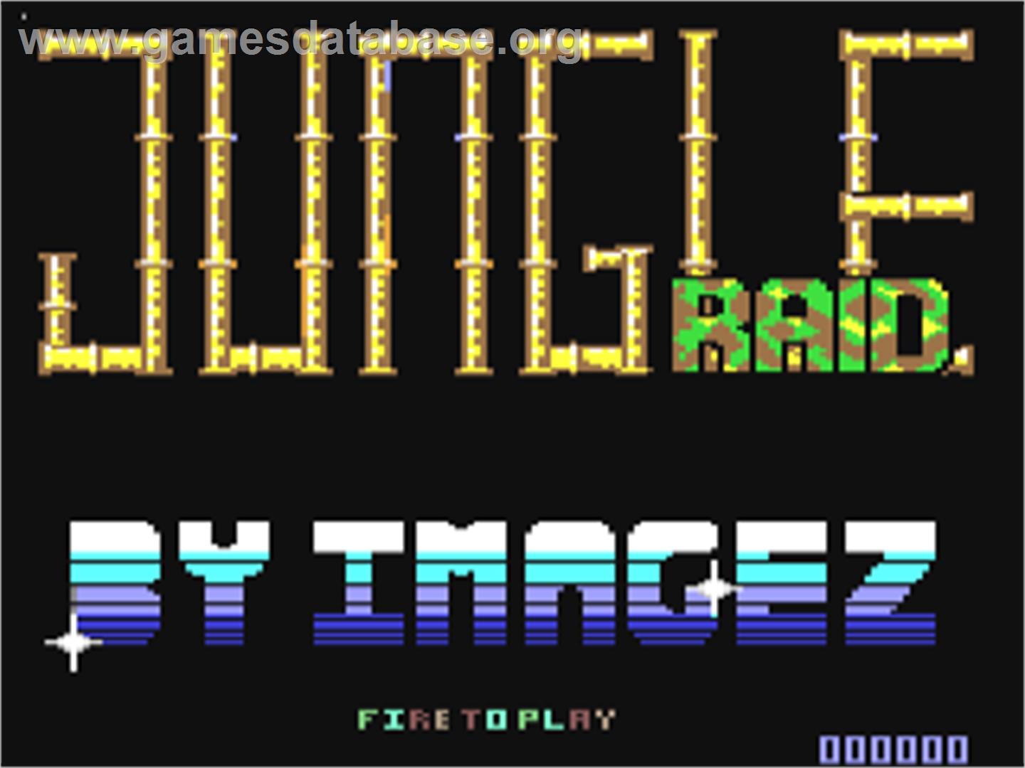 Jungle Raid - Commodore 64 - Artwork - Title Screen