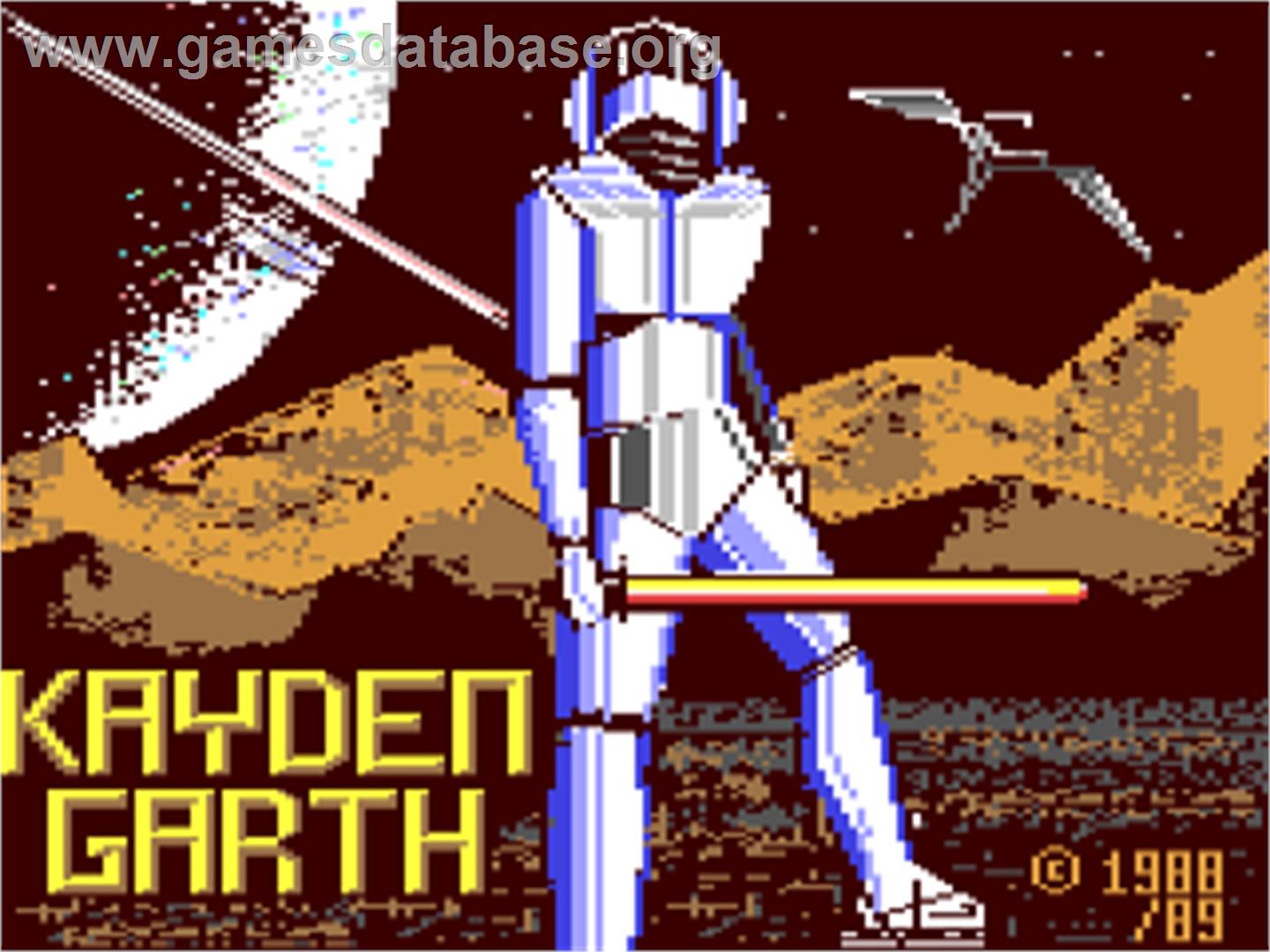 Kayden Garth - Commodore 64 - Artwork - Title Screen