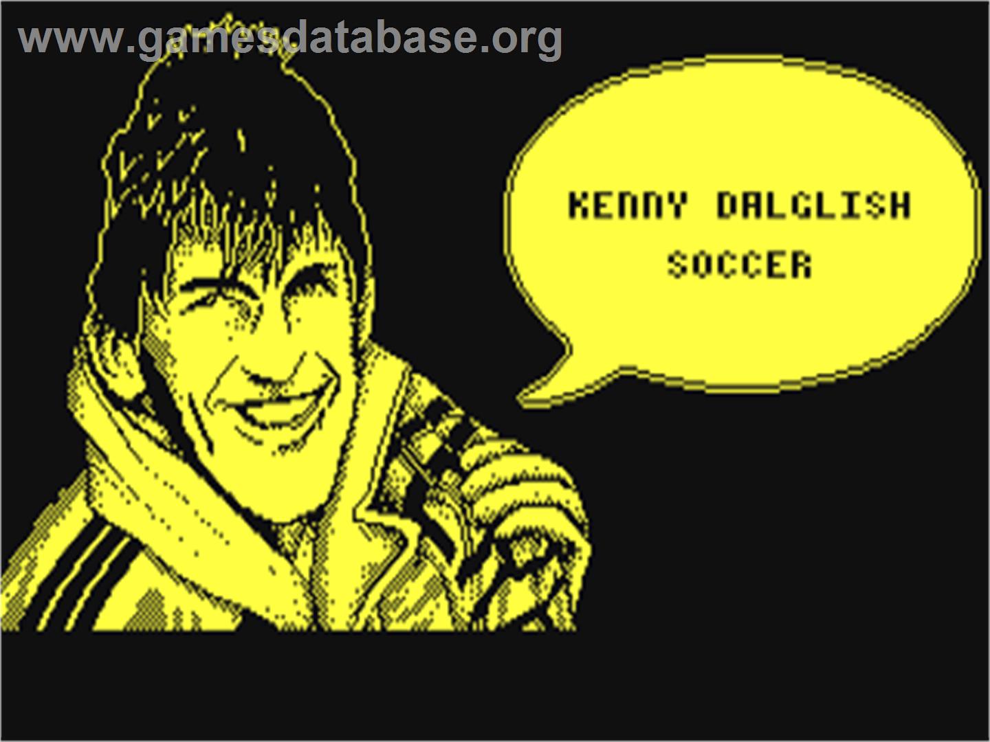 Kenny Dalglish Soccer Match - Commodore 64 - Artwork - Title Screen