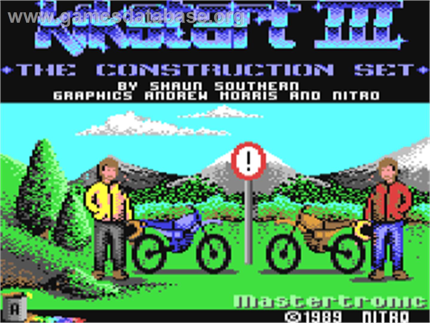 Kikstart 3 - Commodore 64 - Artwork - Title Screen
