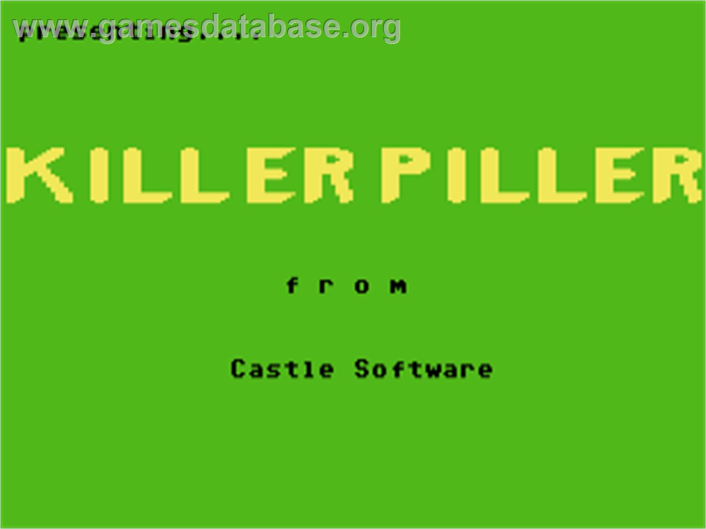 Killer Piller - Commodore 64 - Artwork - Title Screen