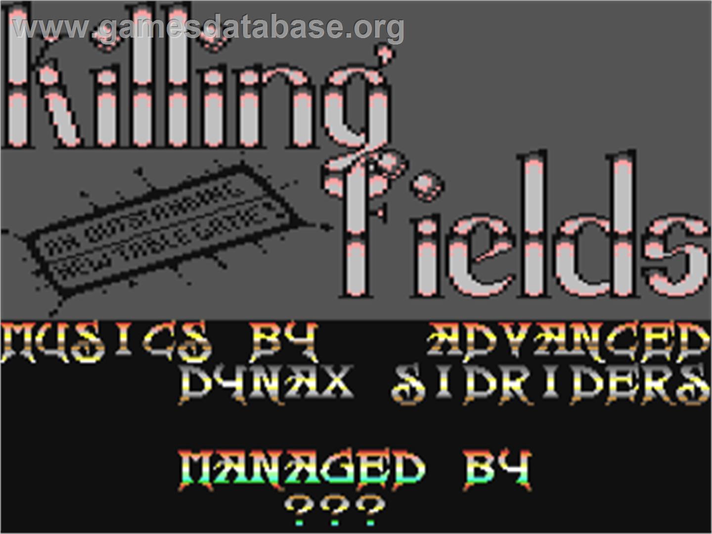 Killing Fields (Chris Yates) - Commodore 64 - Artwork - Title Screen